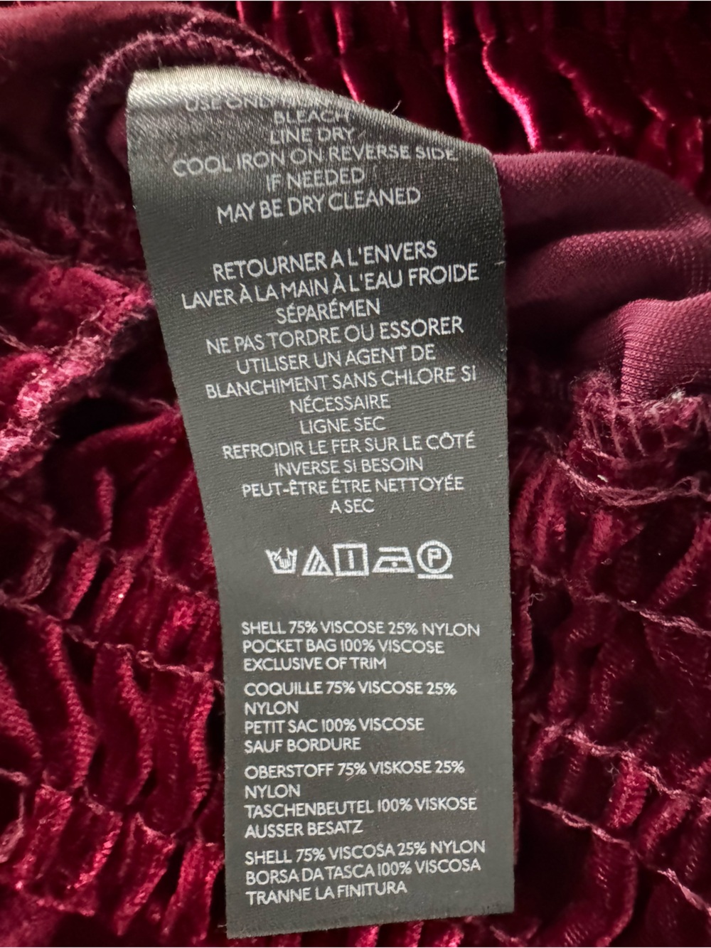 Anthropologie Somerset Pants Plum Velvet
Wide Leg Large NWT - Picture 10 of 10